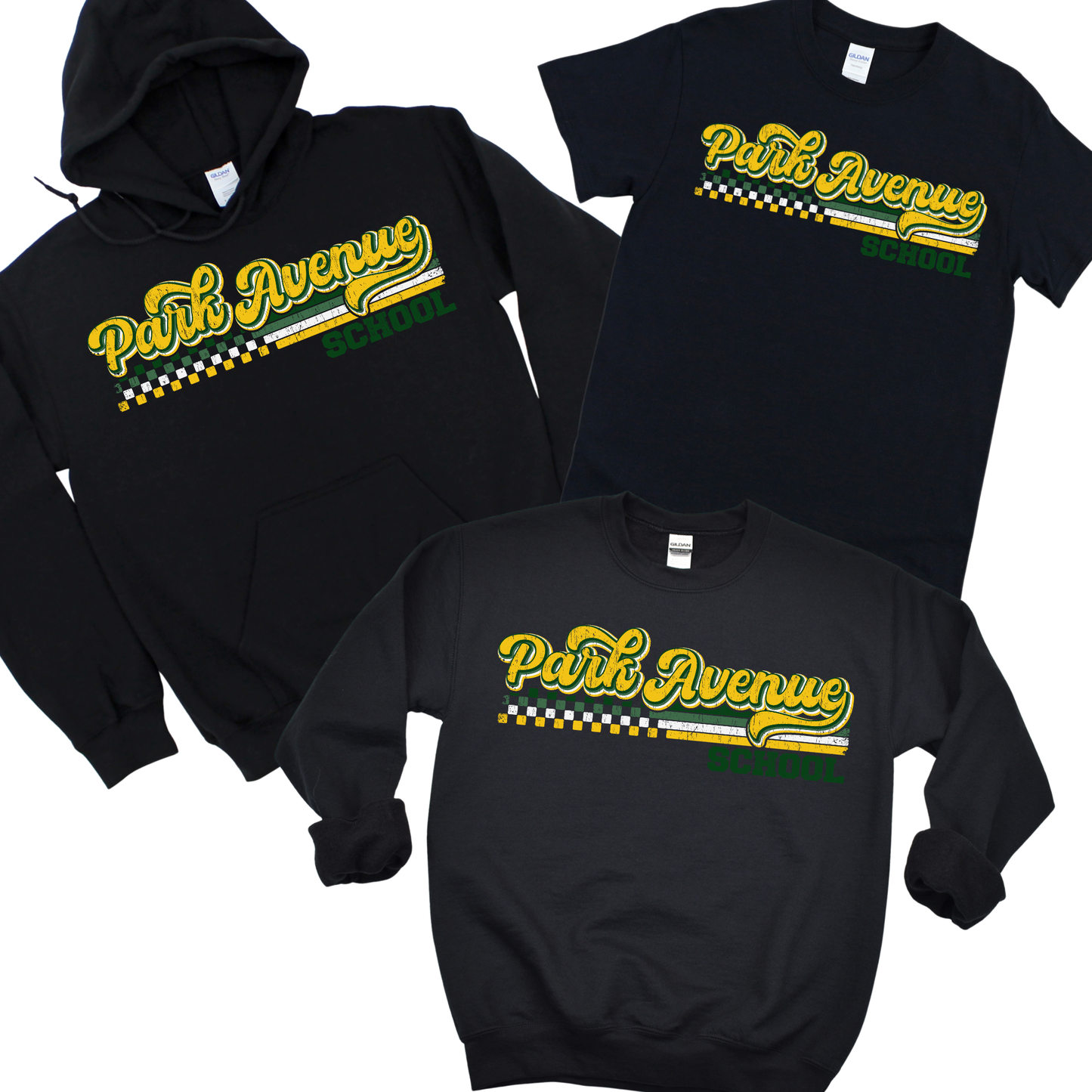 Retro Park Avenue - Black | Park Avenue Spiritwear Fundraiser | LI Spirit & Sports Apparel