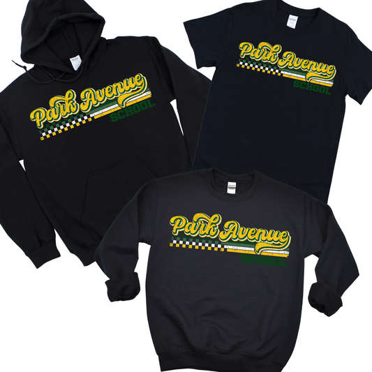 Retro Park Avenue - Black | Park Avenue Spiritwear Fundraiser | LI Spirit & Sports Apparel