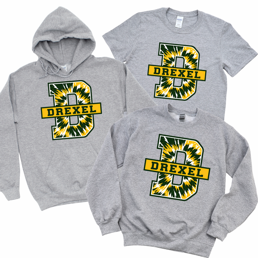Drexel Tie Dye - Athletic Gray | Drexel Avenue Apparel | LI Spirit & Sports Apparel