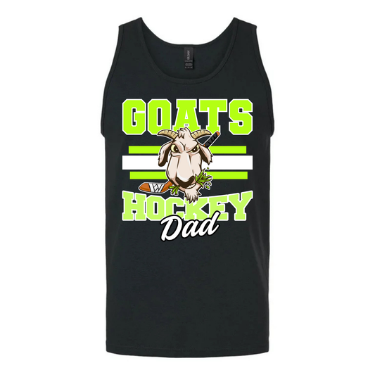 Goats Hockey Dad Tank | Goats Hockey Spiritwear | LI Spirit & Sports Apparel