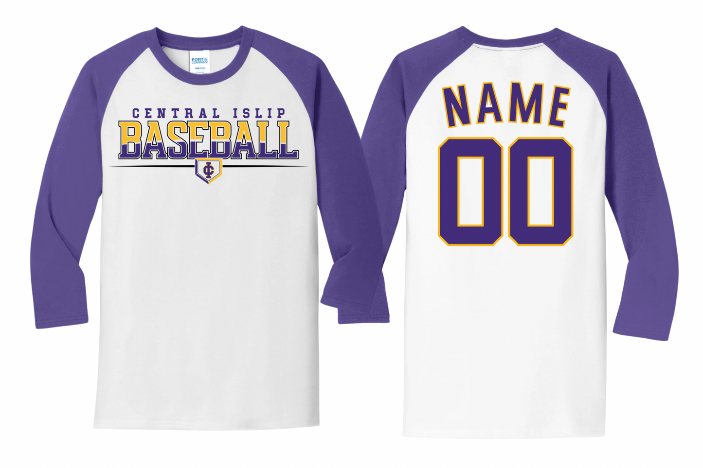 CI Baseball Team Pride Raglan | CI Baseball Spiritwear Fundraiser | LI Spirit & Sports Apparel