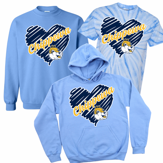 Chippewa Heart | Chippewa Spiritwear Fundraiser | LI Spirit & Sports Apparel