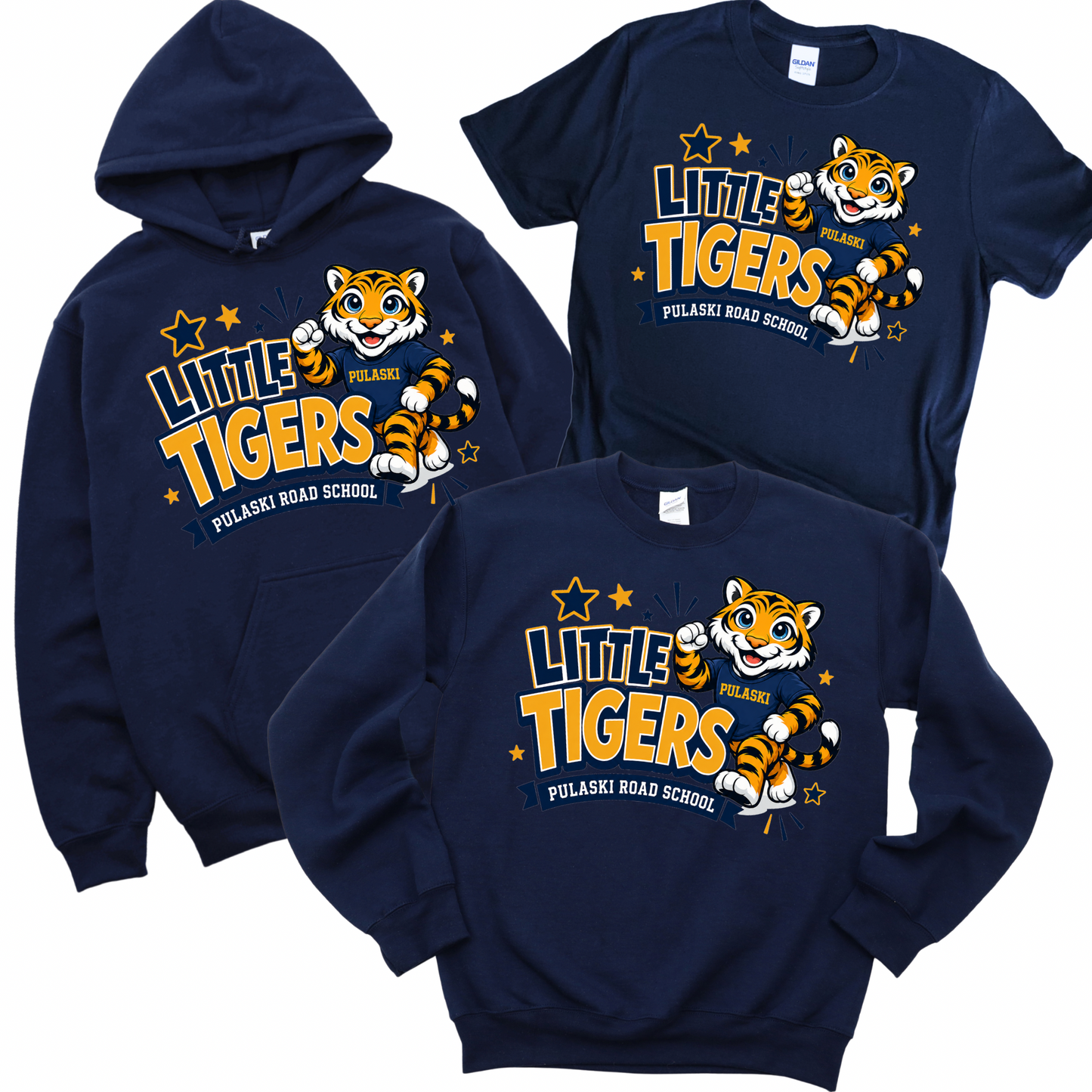 Pulaski Little Tigers - Navy | Pulaski Road Spiritwear Fundraiser | LI Spirit & Sports Apparel