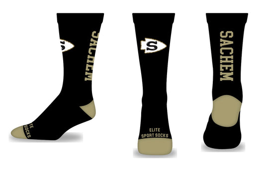 Sachem Crew Socks | Nokomis Spiritwear Fundraiser | LI Spirit & Sports Apparel