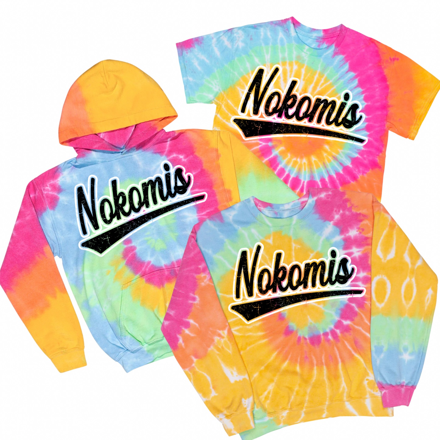 Vintage Nokomis Tie Dye | Nokomis Spiritwear Fundraiser | LI Spirit & Sports Apparel