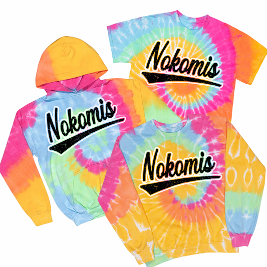 Vintage Nokomis Tie Dye | Nokomis Spiritwear Fundraiser | LI Spirit & Sports Apparel