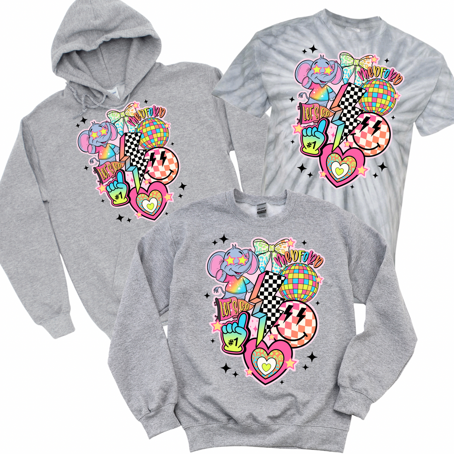 Preppy Pride: Medford Ave Edition - Athletic Gray | Medford Ave Elementary Spiritwear Fundraiser | LI Spirit & Sports Apparel