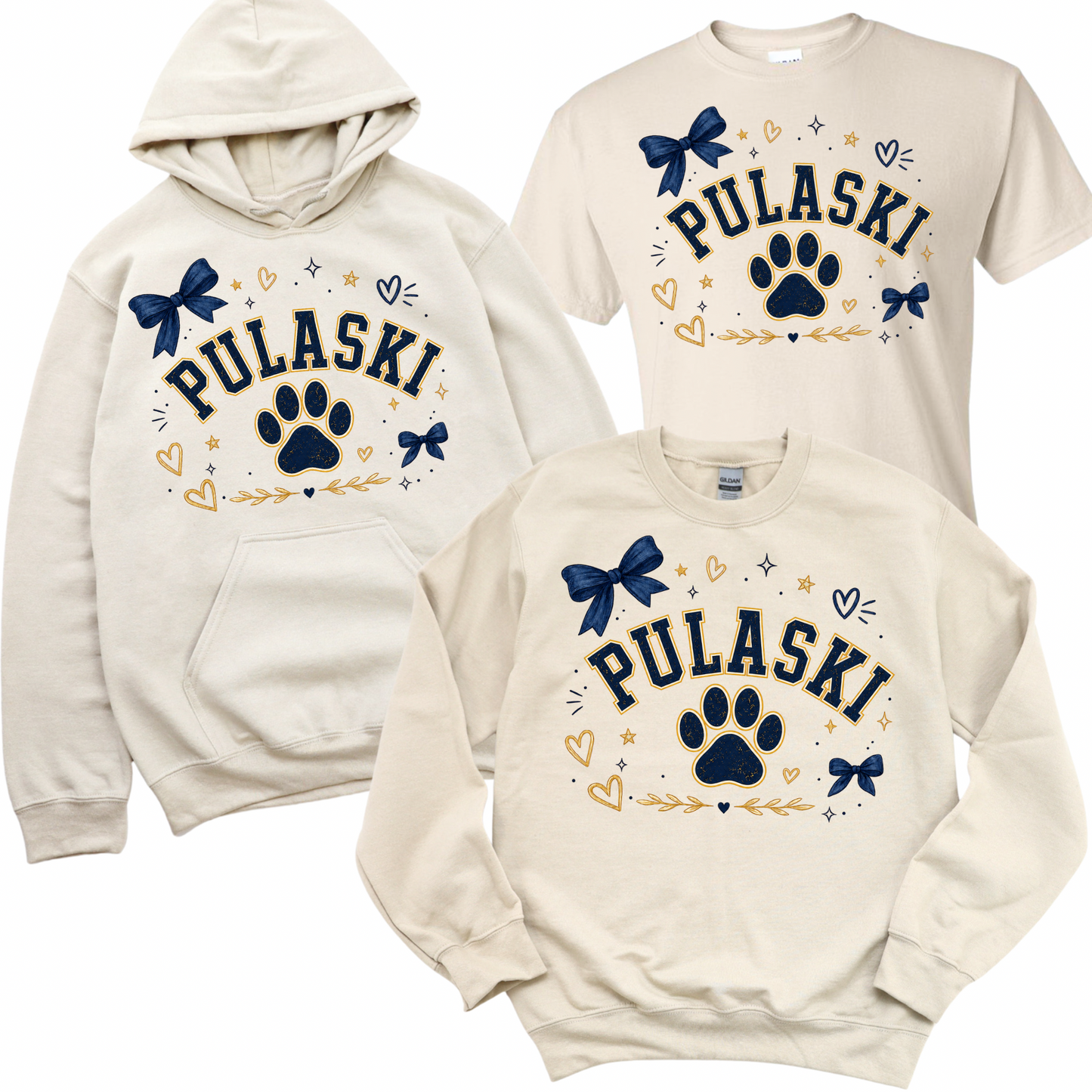 Pulaski Sweetheart - Sand | Pulaski Road Spiritwear Fundraiser | LI Spirit & Sports Apparel