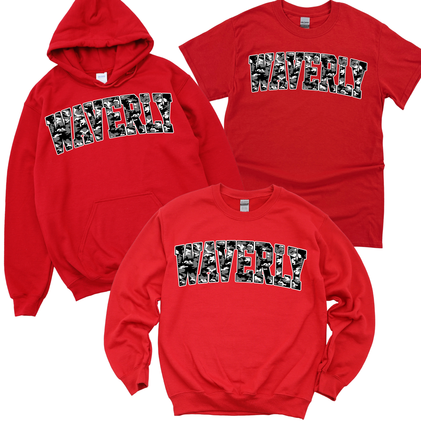 Camo Waverly - Red | Waverly Elementary Spiritwear Fundraiser | LI Spirit & Sports Apparel