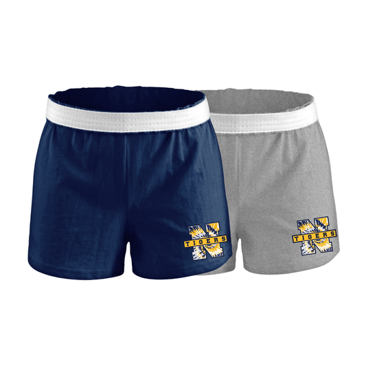 Northport Tigers Tie-Dye Varsity Girls/Womens Shorts | Pulaski Road Spiritwear Fundraiser | LI Spirit & Sports Apparel