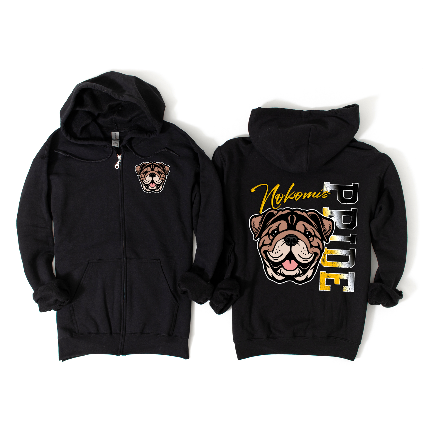 Nokomis Pride Zip-Up Hoodie - Black | Nokomis Spiritwear Fundraiser | LI Spirit & Sports Apparel