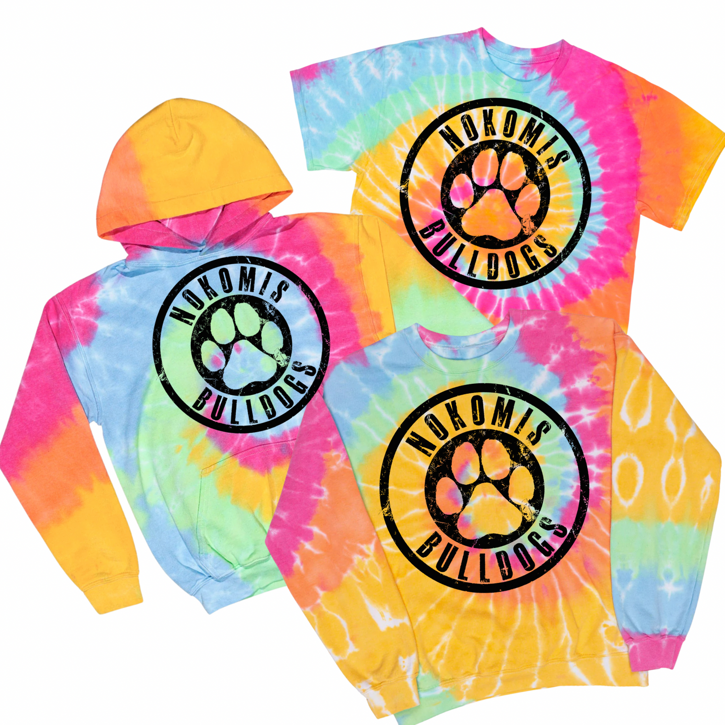 Nokomis Bulldogs Tie Dye | Nokomis Spiritwear Fundraiser | LI Spirit & Sports Apparel
