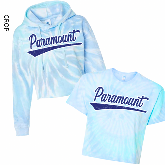 Retro Paramount Cropped Tie Dye [Adult Sizes Only] | Paramount Dance Academy | LI Spirit & Sports Apparel