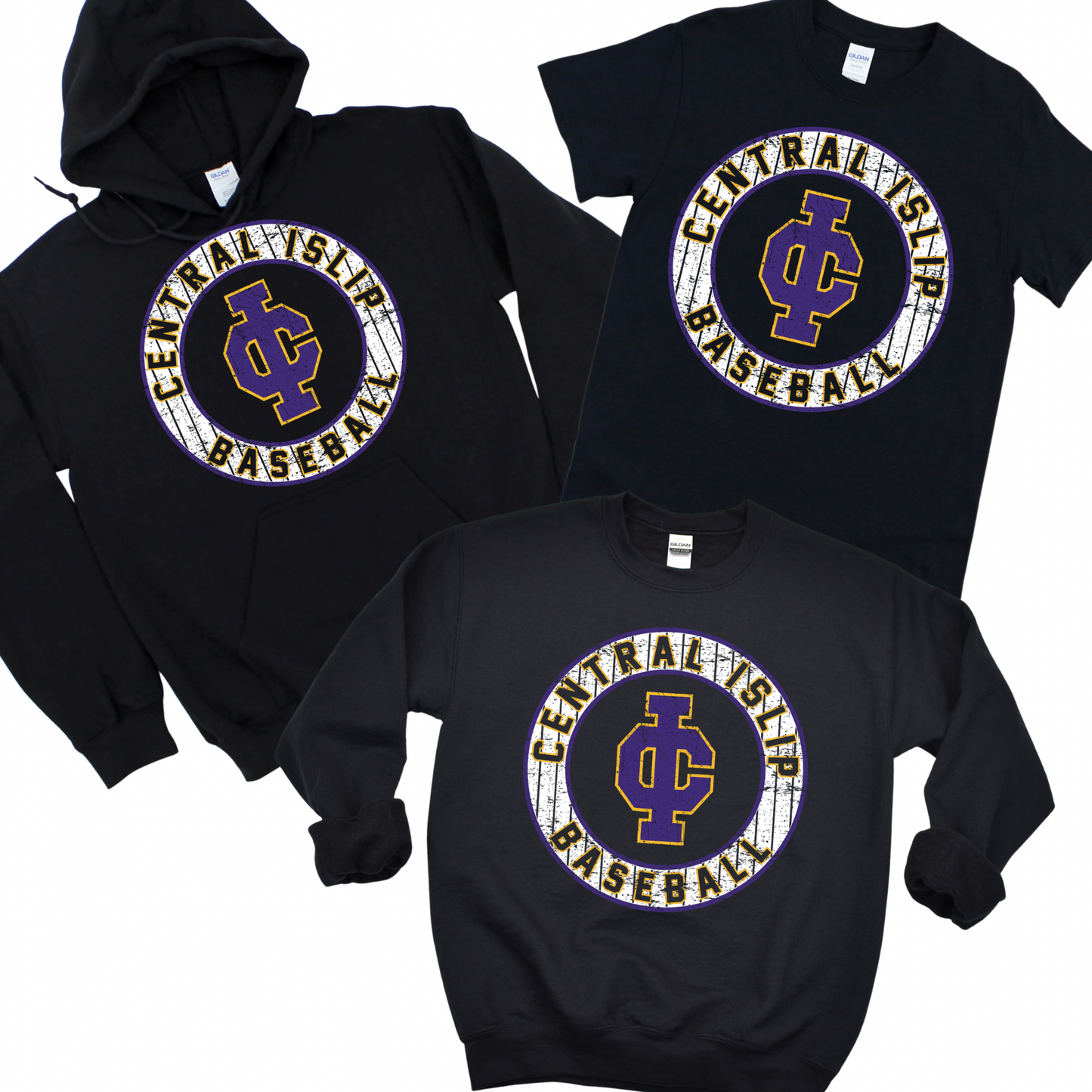 CI Baseball Diamond Crest - Black | CI Baseball Spiritwear Fundraiser | LI Spirit & Sports Apparel