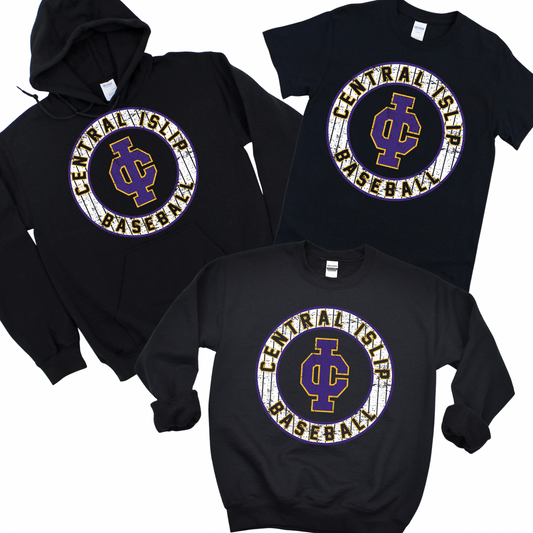 CI Baseball Diamond Crest - Black | CI Baseball Spiritwear Fundraiser | LI Spirit & Sports Apparel