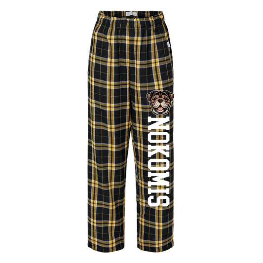 Nokomis Flannel Pajama Pants | Nokomis Elementary Spiritwear Fundraiser | LI Spirit & Sports Apparel