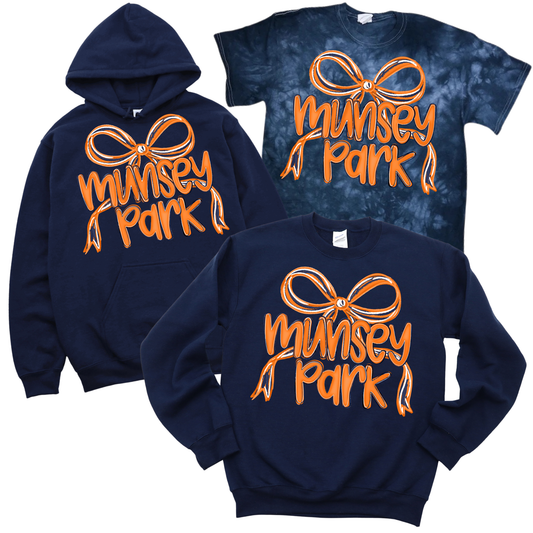 Munsey Park Bow - Navy | Munsey Park Spiritwear Fundraiser | LI Spirit & Sports Apparel