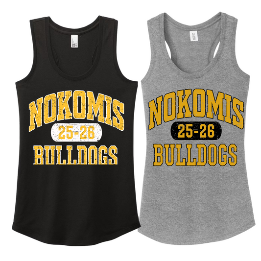 Varsity Nokomis Bulldogs Girls/Womens Tank Top | Nokomis Spiritwear Fundraiser | LI Spirit & Sports Apparel