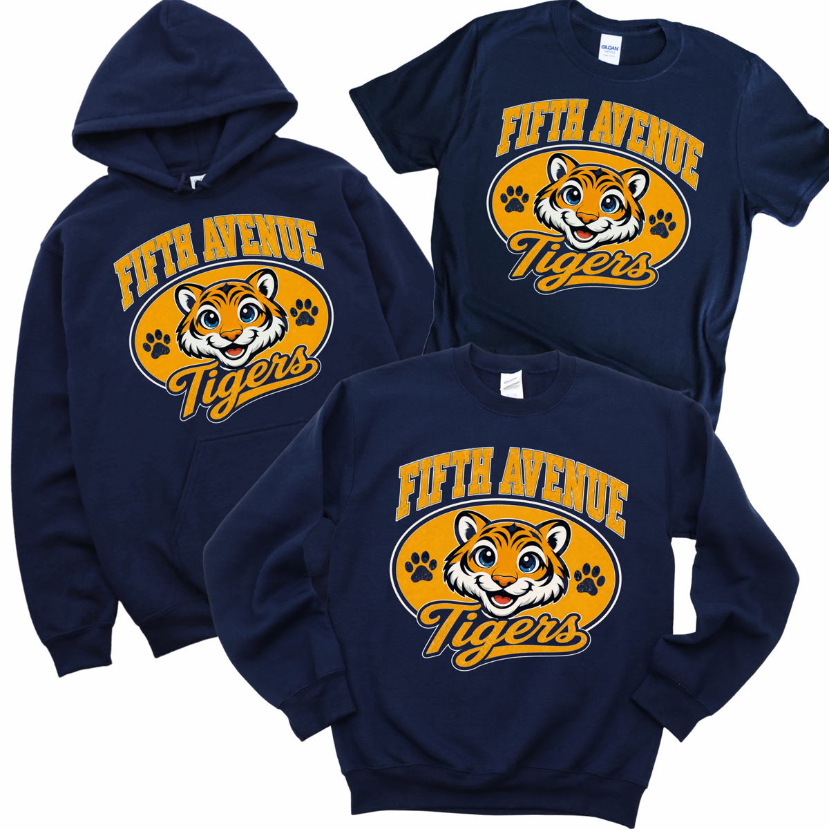 Fifth Avenue Tigers - Navy | Fifth Avenue Elementary Spiritwear Fundraiser | LI Spirit & Sports Apparel