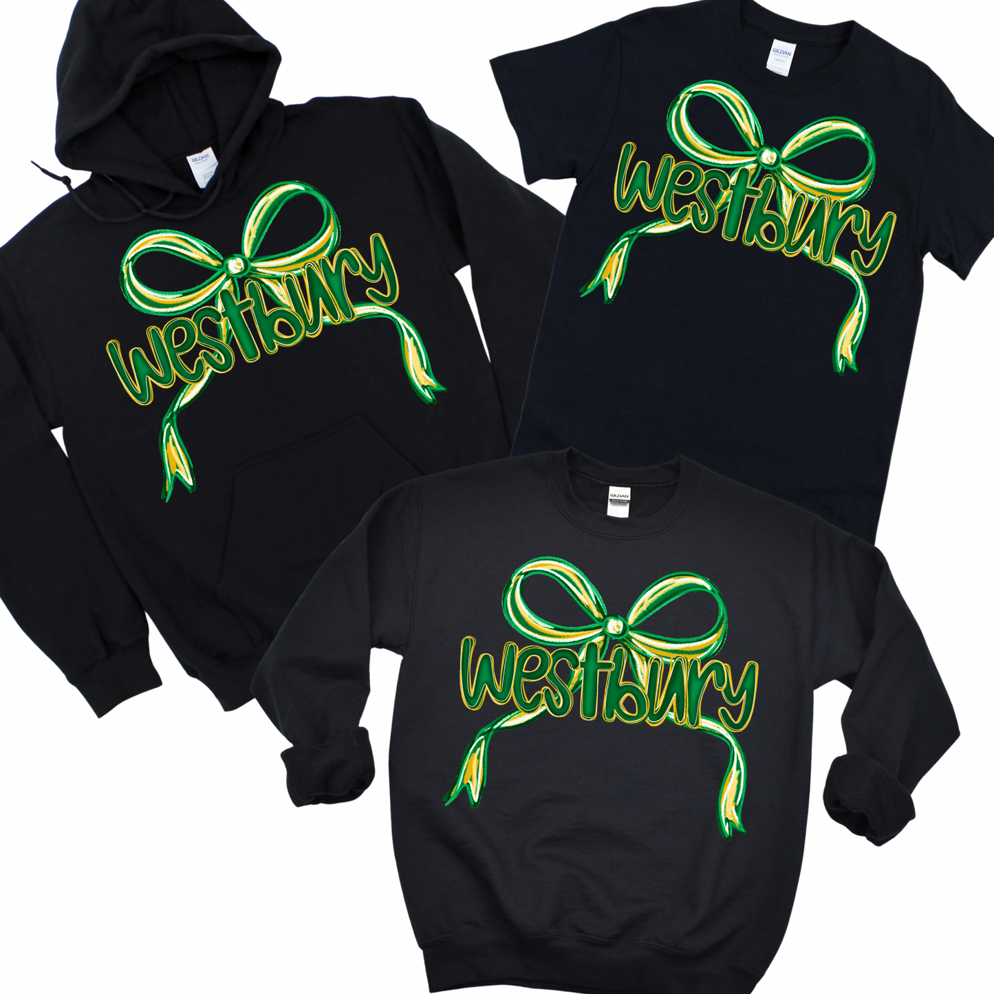 Westbury Bow - Black | Park Avenue Spiritwear Fundraiser | LI Spirit & Sports Apparel