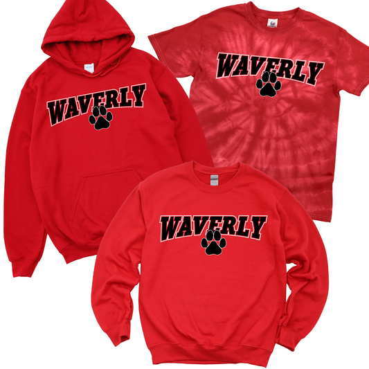 Waverly Arch - Red | Waverly Elementary Spiritwear Fundraiser | LI Spirit & Sports Apparel