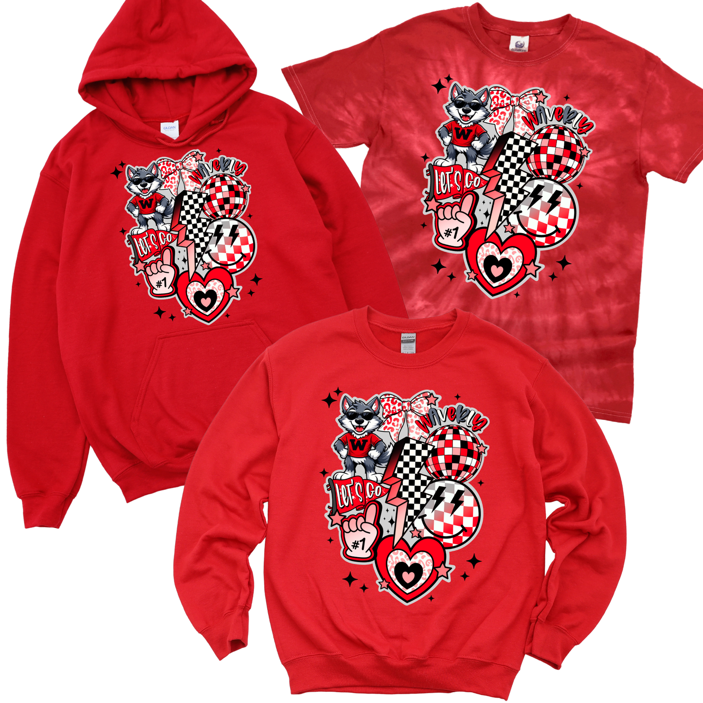 Preppy Pride: Waverly Edition - Red | Waverly Elementary Spiritwear Fundraiser | LI Spirit & Sports Apparel