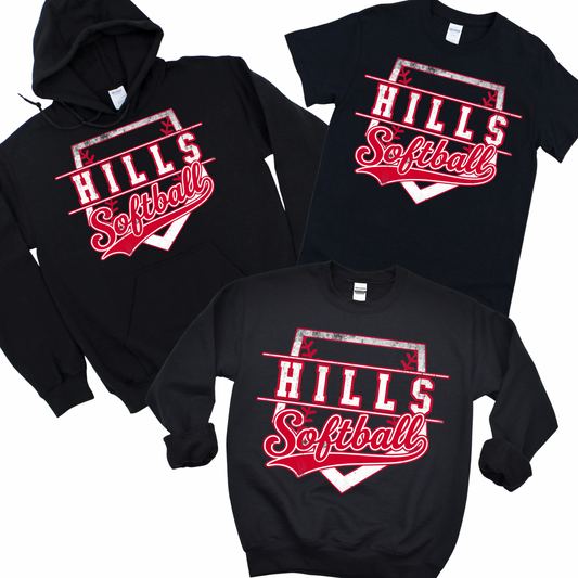 Hills Softball - Black | LI Spirit & Sports Apparel