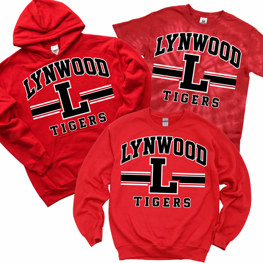 Lynwood Victory Stripe - Red | Lynwood Spiritwear Fundraiser | LI Spirit & Sports Apparel