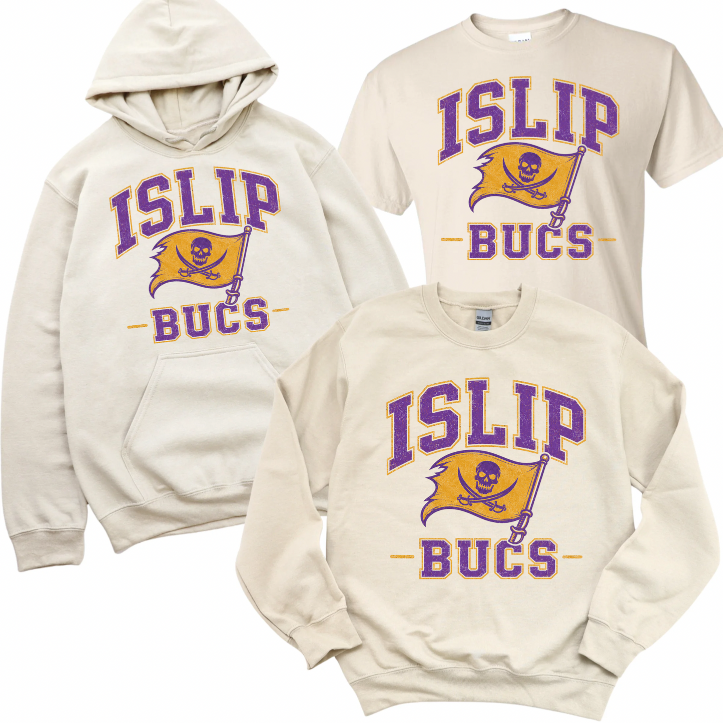 Bucs Varsity - Sand | Sherwood Elementary Spiritwear Fundraiser | LI Spirit & Sports Apparel
