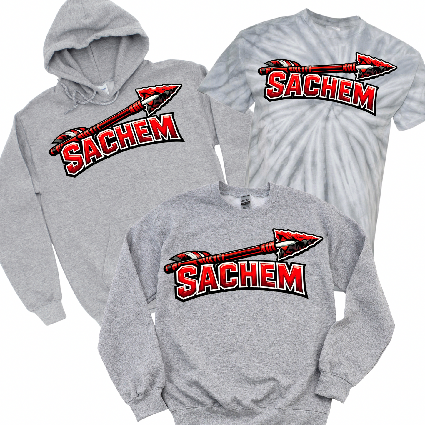 Sachem Arrow - Athletic Gray | Waverly Elementary Spiritwear Fundraiser | LI Spirit & Sports Apparel