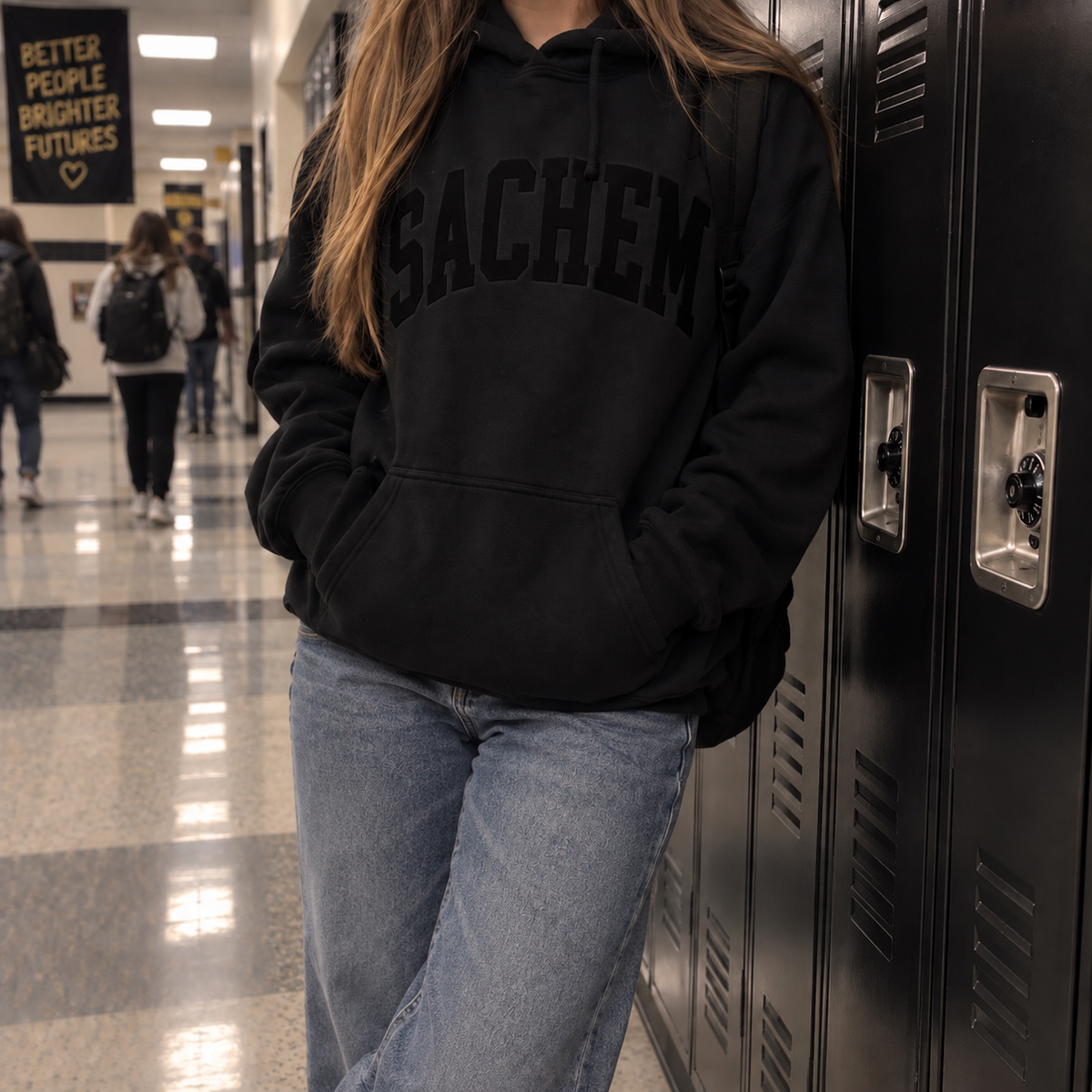 Puffed Sachem Black on Black | Sachem Apparel | LI Spirit & Sports Apparel