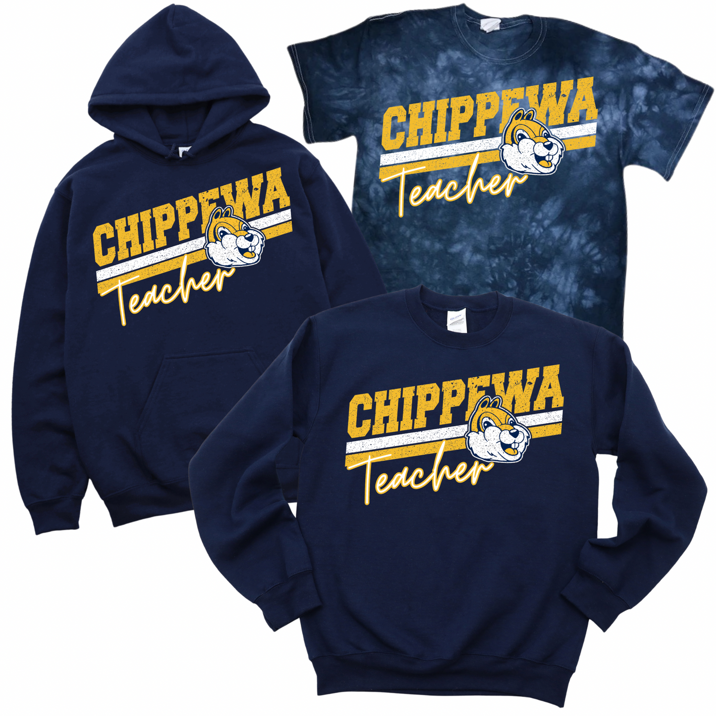 Chippewa Teacher - Navy | Chippewa Spiritwear Fundraiser | LI Spirit & Sports Apparel
