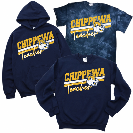 Chippewa Teacher - Navy | Chippewa Spiritwear Fundraiser | LI Spirit & Sports Apparel