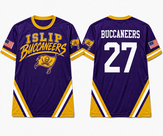 Islip Buccaneers Rush Jersey | Sherwood Elementary Spiritwear Fundraiser | LI Spirit & Sports Apparel