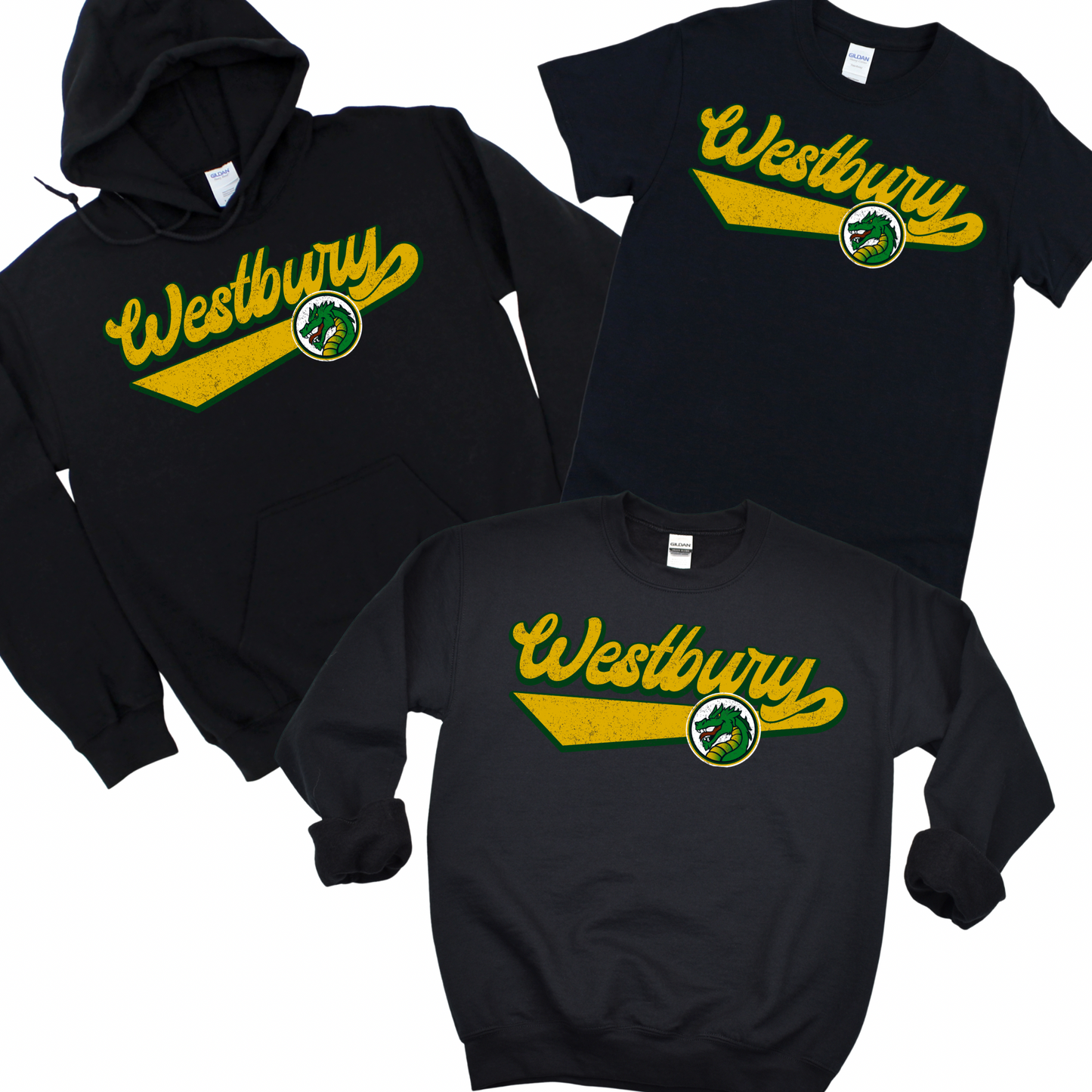 Retro Westbury - Black | Dryden Elementary Spiritwear Fundraiser | LI Spirit & Sports Apparel
