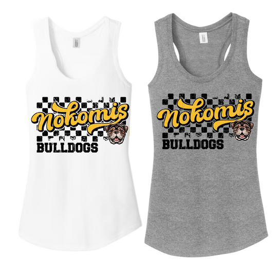 Bulldogs & Paws Girls/Womens Tank Top | Nokomis Spiritwear Fundraiser | LI Spirit & Sports Apparel