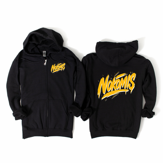 Nokomis Drip Zip-Up Hoodie | Nokomis Spiritwear Fundraiser | LI Spirit & Sports Apparel