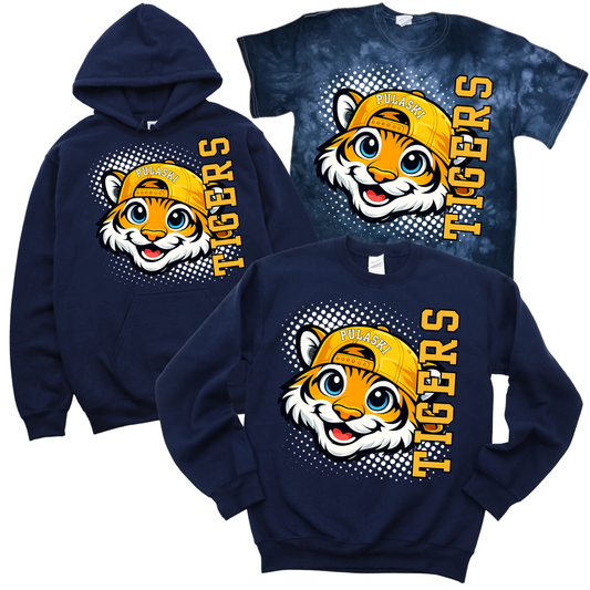 Pulaski Tigers Spirit - Navy | Pulaski Road Spiritwear Fundraiser | LI Spirit & Sports Apparel