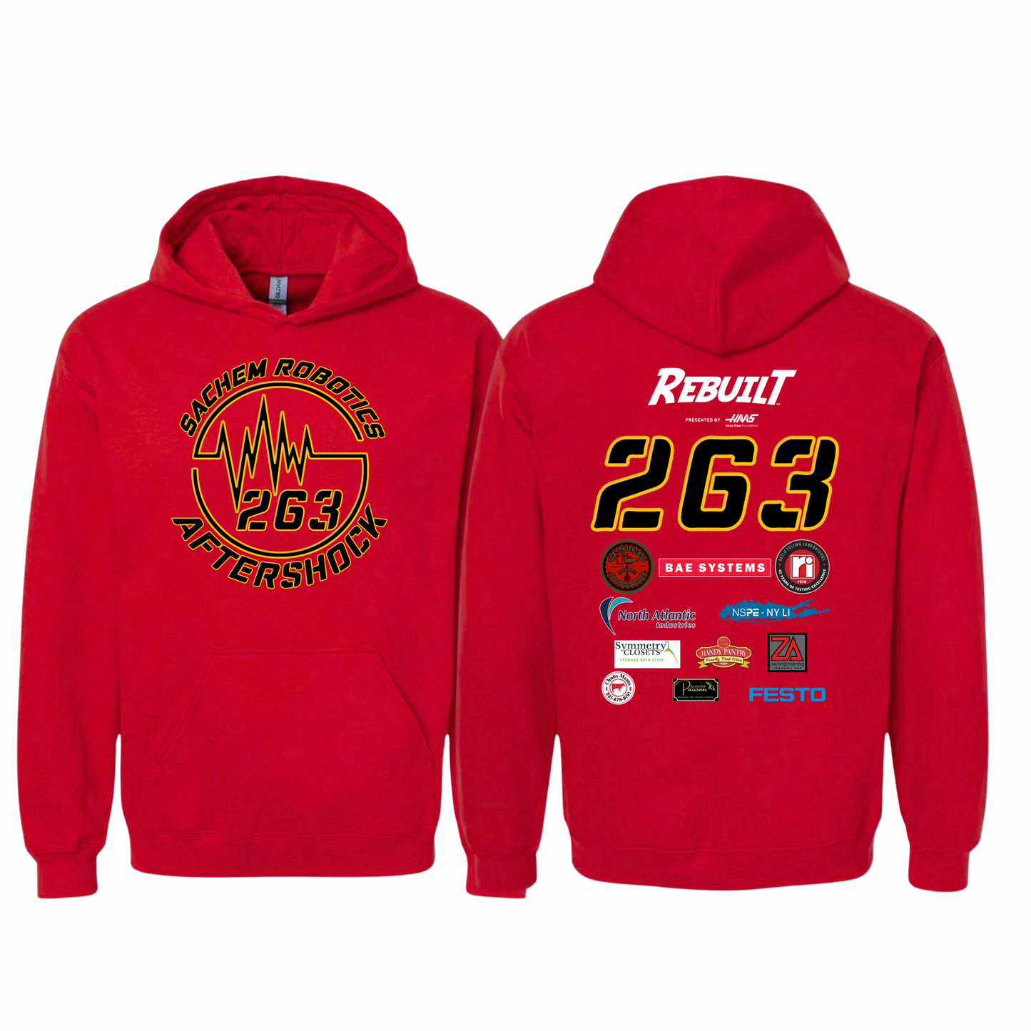 Sachem Robotics Aftershock - Red | Sachem Robotics Aftershock Apparel | LI Spirit & Sports Apparel