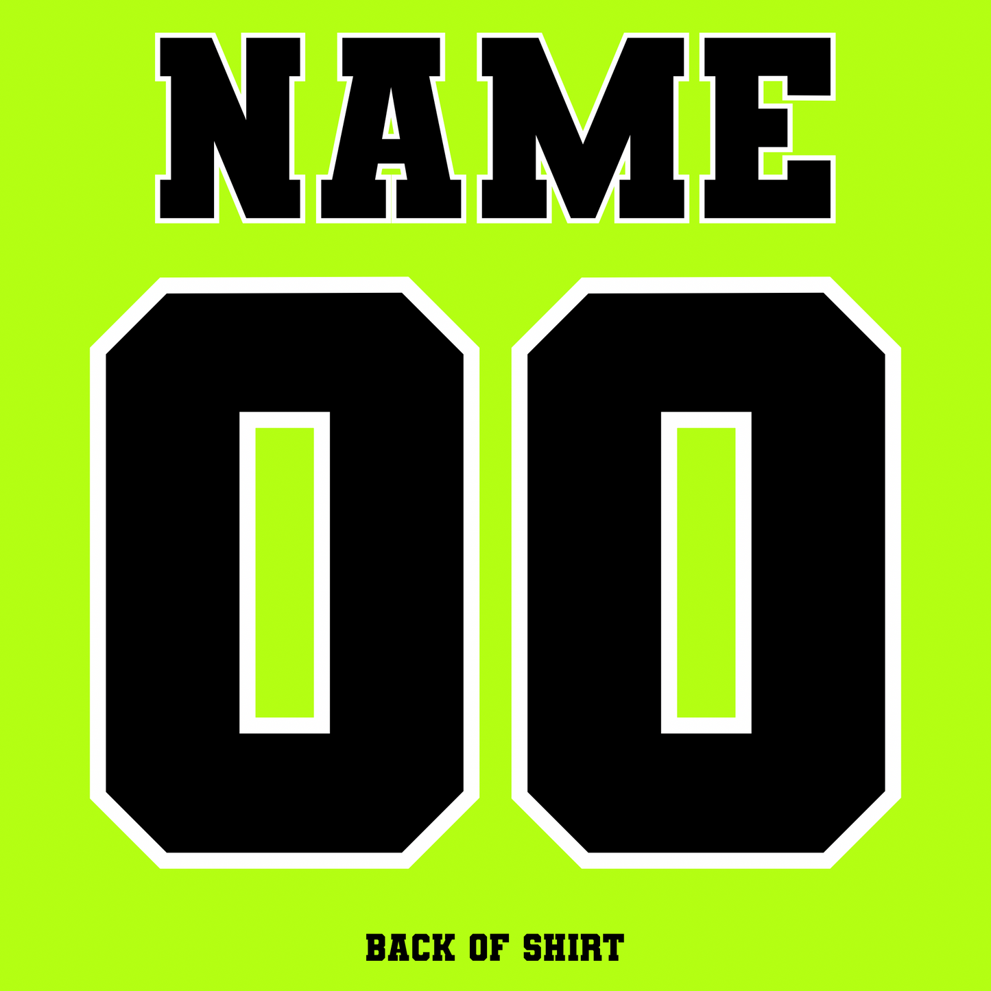 Goats Hockey Personalized - Safety Green | Goats Hockey Spiritwear | LI Spirit & Sports Apparel