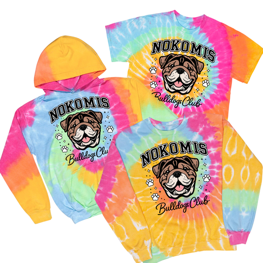 Nokomis Bulldogs Club Tie Dye | Nokomis Spiritwear Fundraiser | LI Spirit & Sports Apparel