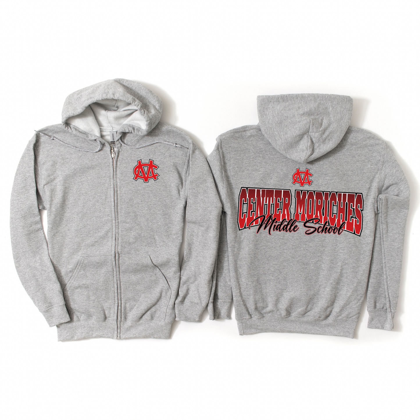 Center Moriches Legacy Zip-Up Hoodie | Center Moriches MS Spiritwear Fundraiser | LI Spirit & Sports Apparel