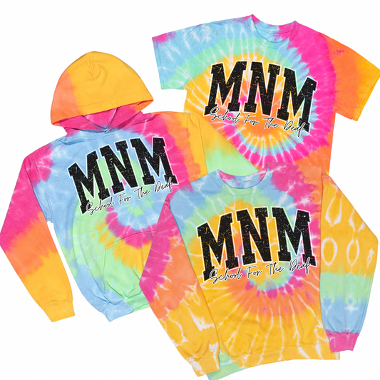 Varsity MNM Tie Dye | MNM School for the Deaf Spiritwear Fundraiser | LI Spirit & Sports Apparel