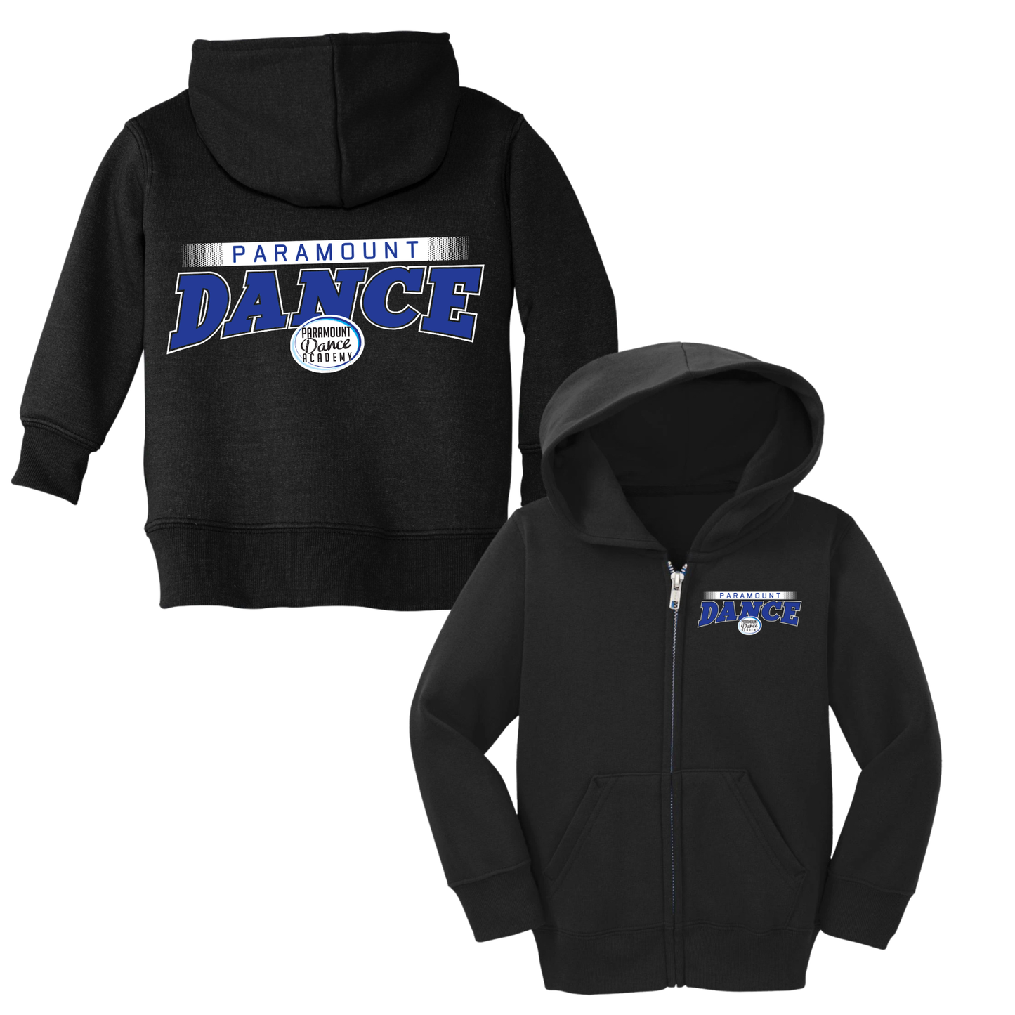 Toddler Paramount Dance Spirit Zip-Up Hoodie | Paramount Dance Academy | LI Spirit & Sports Apparel