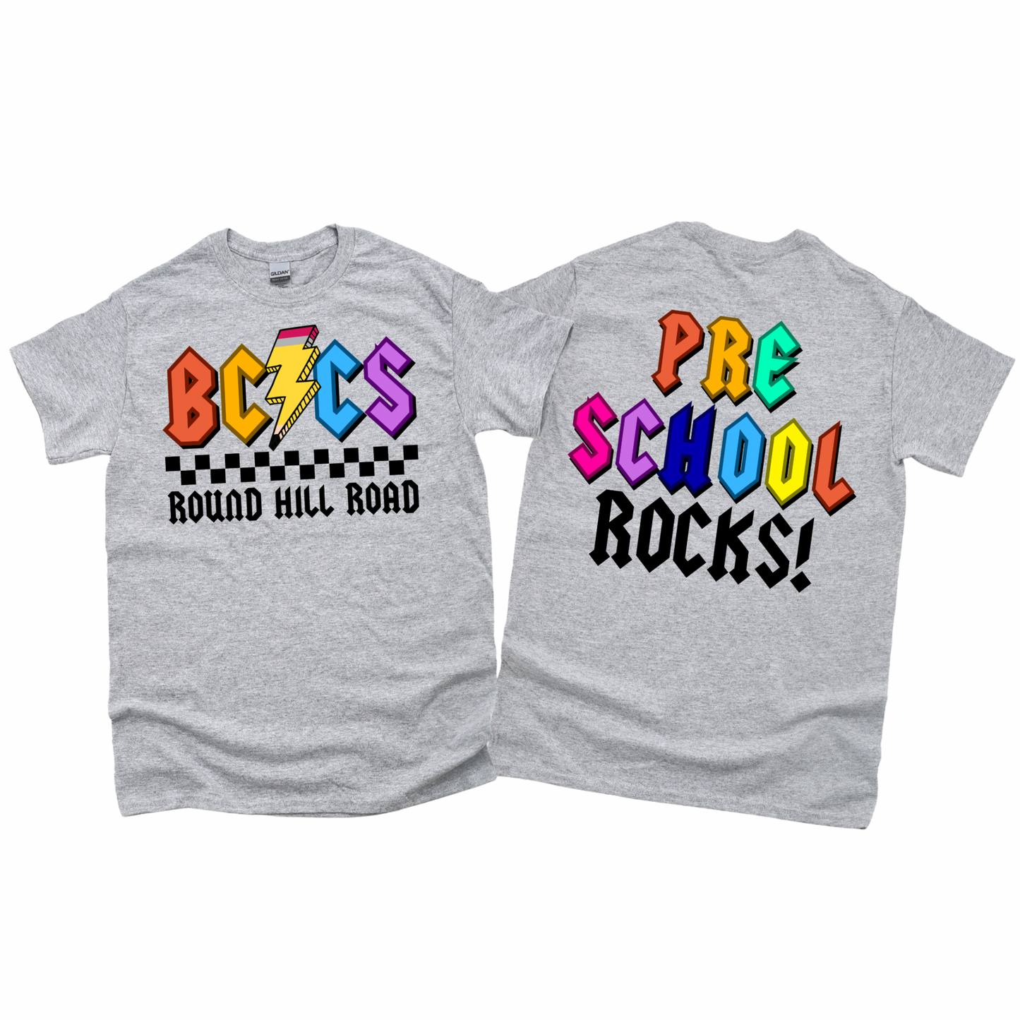 BCCS Round Hill Rockstars Preschool - Athletic Gray | BCCS Round Hill Road Spiritwear Fundraiser | LI Spirit & Sports Apparel