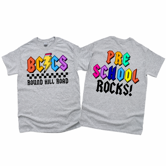 BCCS Round Hill Rockstars Preschool - Athletic Gray | BCCS Round Hill Road Spiritwear Fundraiser | LI Spirit & Sports Apparel