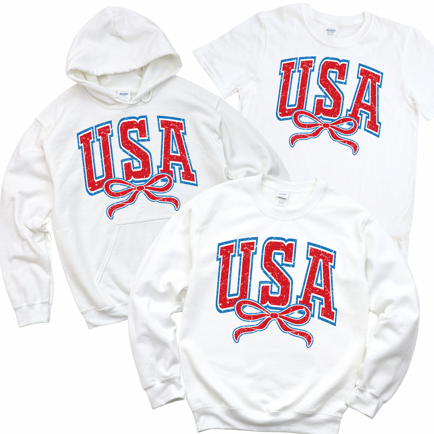 USA Bow - White | USA Collection | LI Spirit & Sports Apparel