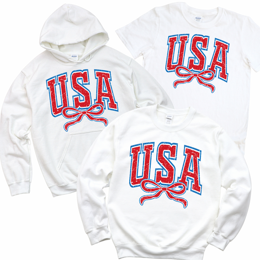 USA Bow - White | USA Collection | LI Spirit & Sports Apparel