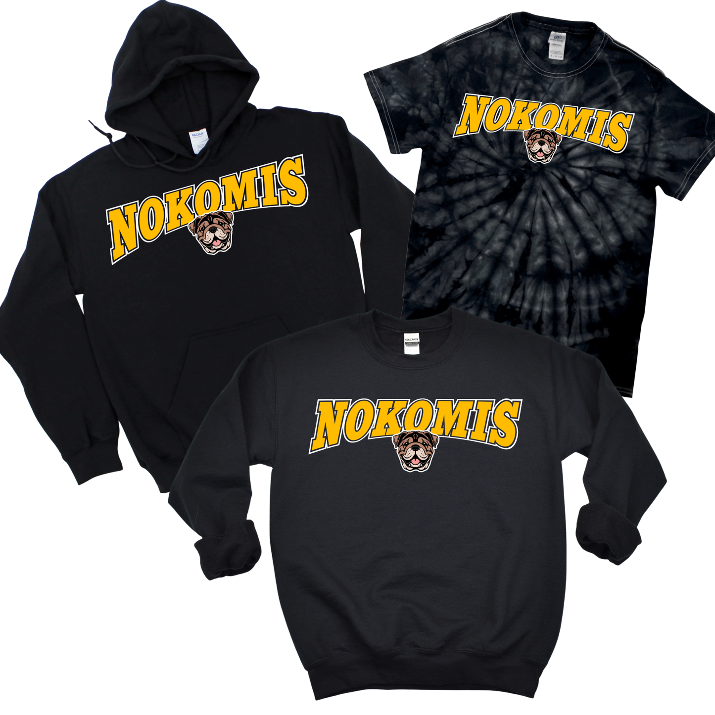 Nokomis Classic Arch - Black | Nokomis Elementary Spiritwear Fundraiser | LI Spirit & Sports Apparel