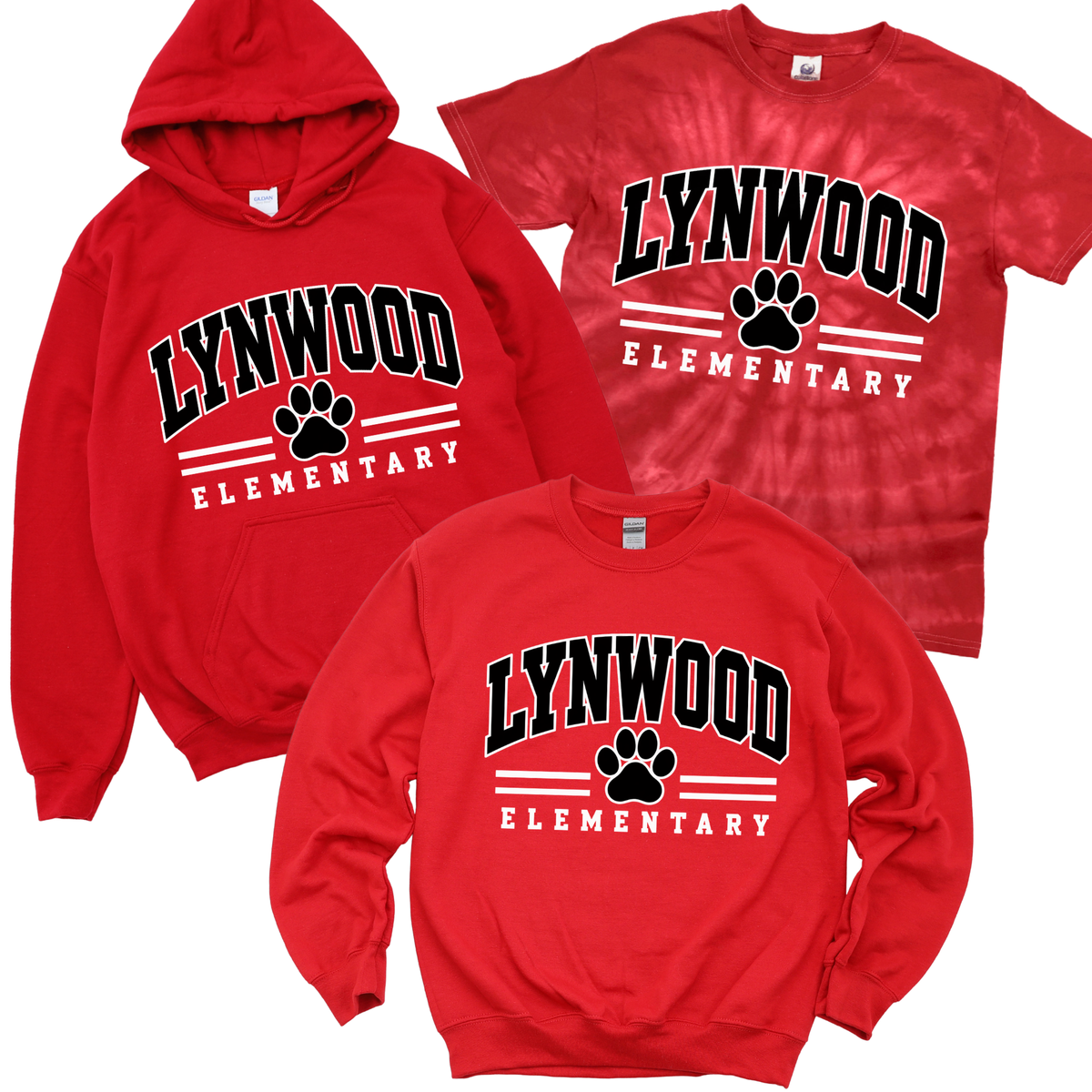 Lynwood Paw Pride - Red | Lynwood Spiritwear Fundraiser | LI Spirit & Sports Apparel